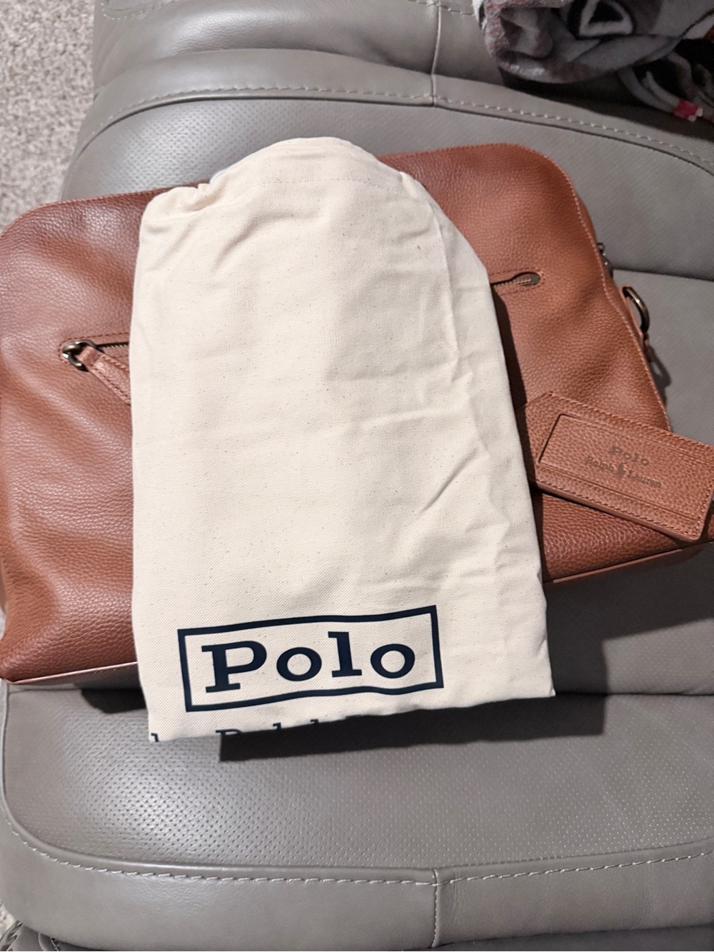 Polo by Ralph Lauren Brown Leather Briefcase - Picture 10 of 10